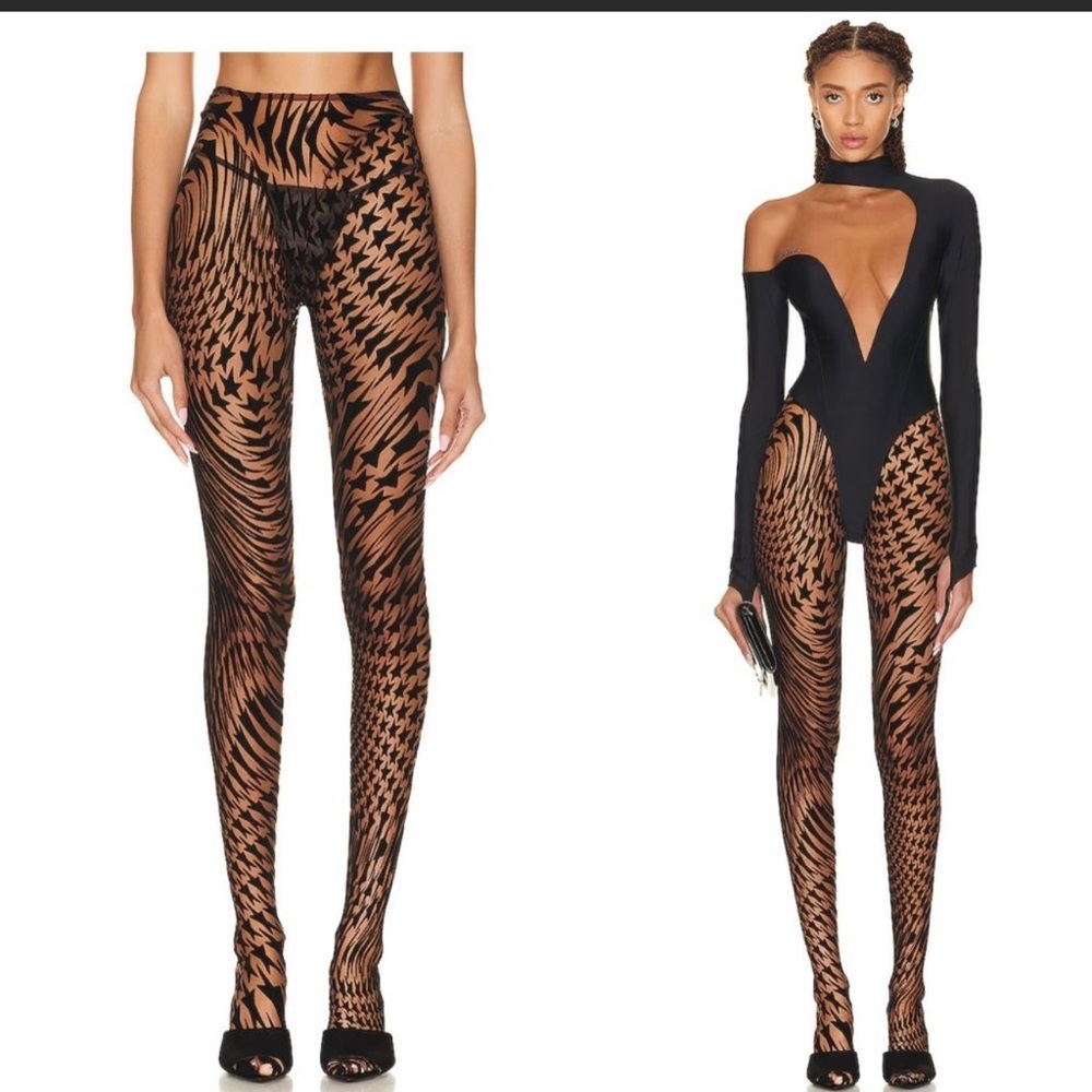 Mugler H&M Starr footed tights